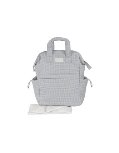 MOCHILA LITTLE BLOOM VICHY GRIS 