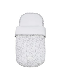 SACO CUCO LITTLR BLOOM FLOR GRIS