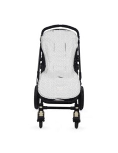 COLCHONETA LITTLE BLOOM FLOR GRIS 