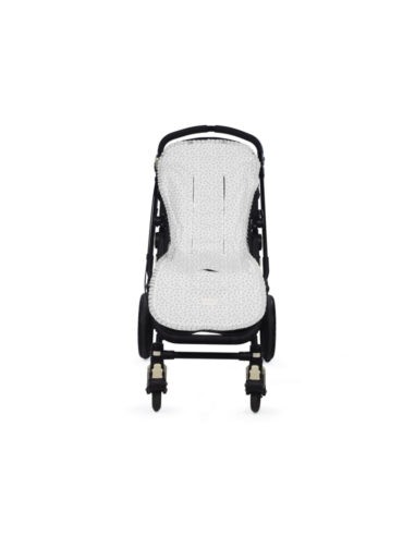 COLCHONETA LITTLE BLOOM FLOR GRIS 