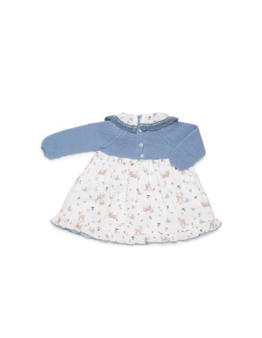 VESTIDO CUERPO DE PUNTO ANIMALITOS 