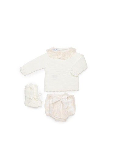 CONJUNTO BRAGA ENCAJE CON PATUCOS