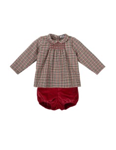 CONJUNTO RANITA Y CAMISA TOPO