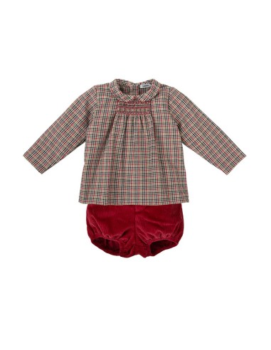 CONJUNTO RANITA Y CAMISA TOPO
