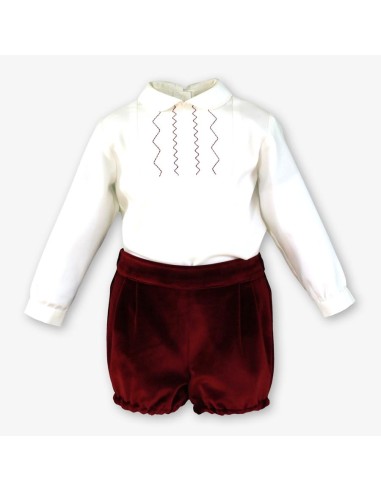 CONJUNTO  EVENTOS TERCIOPELO BURDEOS 