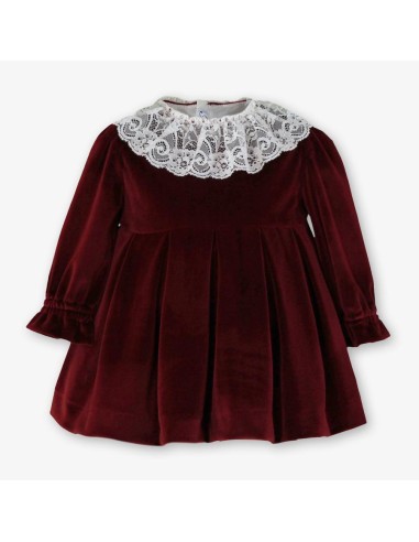 VESTIDO TERCIOPELO BURDEOS 