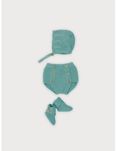CONJUNTO BRAGA  PATUCO Y CAPOTA VERDE MENTA 