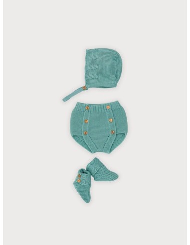 CONJUNTO BRAGA  PATUCO Y CAPOTA VERDE MENTA 