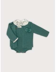 CONJUNTO PUNTO Y FLOR LIBERTY MENTA