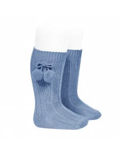 CALCETIN ALTO CANALE  BOLAS CONDOR AZULFRANCIA 449