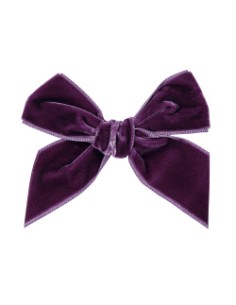 LAZO TERCIOPELO PICO PATO BERENGENA 197