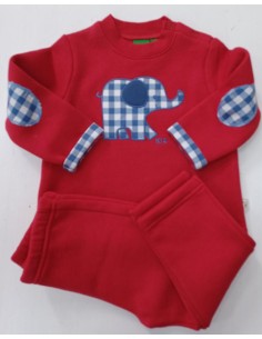 CHANDAL ROJO ELEFANTE VICHY 