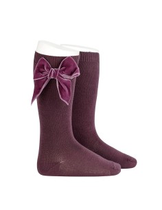 CALCETIN LAZO TERCIOPELO CONDOR BURDEOS 197