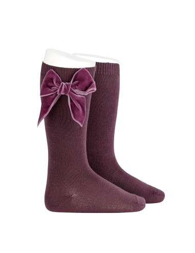 CALCETIN LAZO TERCIOPELO CONDOR BURDEOS 197