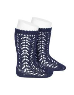 CALCETIN ALTO CALADO MARINO 